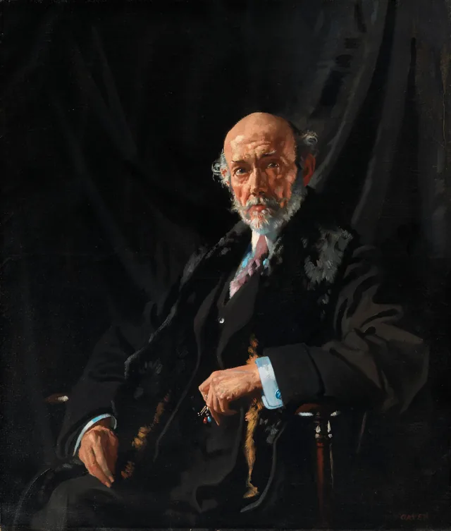 Retrato do doutor E. J. Dillon, correspondente de guerra e publicista