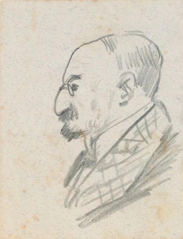 Retrato desenhado de Charles Wertheimer
