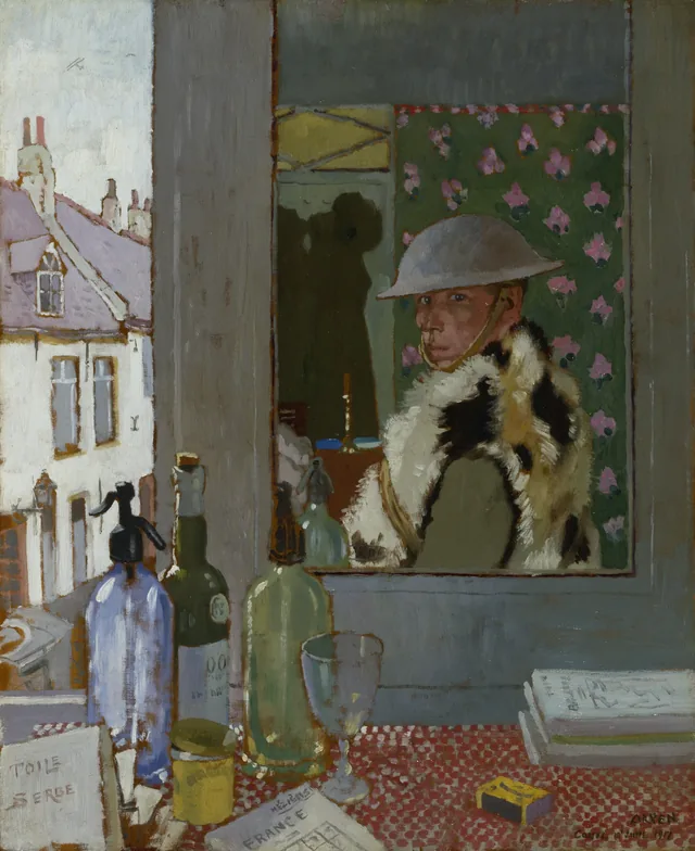 Pronto para partir. Autorretrato, 1917, William Orpen