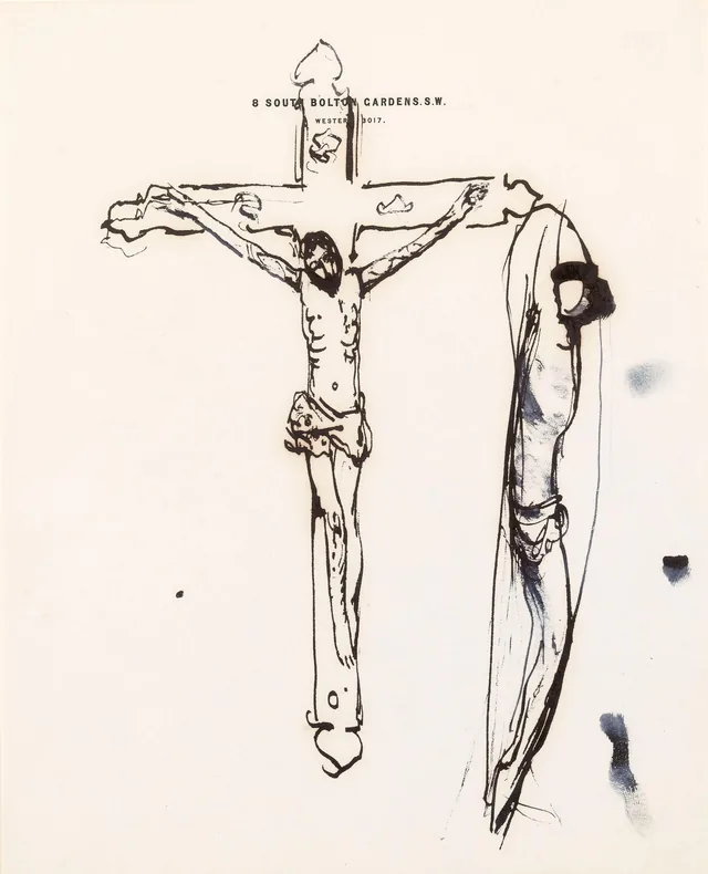 Croqui de um crucifixo