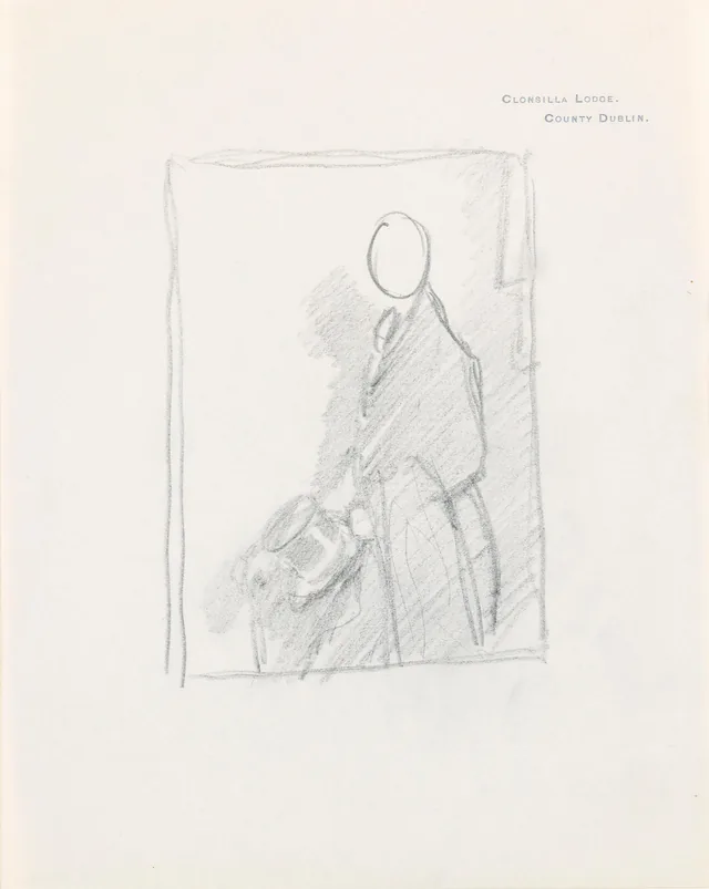 Croqui de um retrato de homem