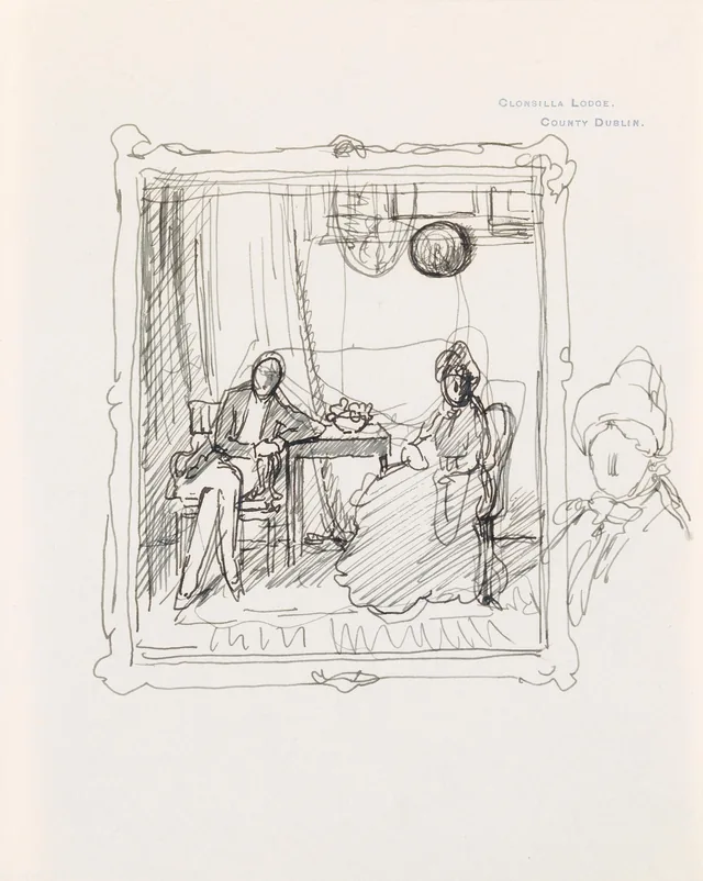 Sketch of the 'The Artist's Parents', William Orpen