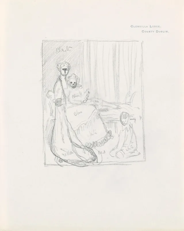 Sketch of the 'The Berridge Family Group', William Orpen