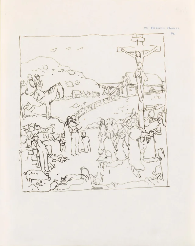 Sketch of William Orpen's, 'The Western Wedding', William Orpen