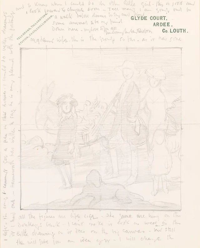 A família Vere Foster: Sir Augustus, Lady Charlotte Philippa Marion, Philippa Eugenie e Dorothy Elizabeth