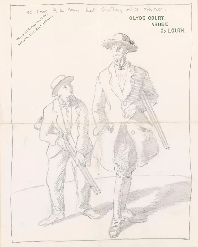 Temos meia hora de tiro aos ratos antes do jantar (autorretrato com Sir Augustus)