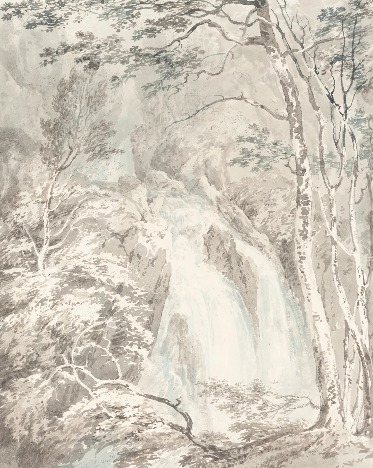 A Waterfall, J. M. W. Turner