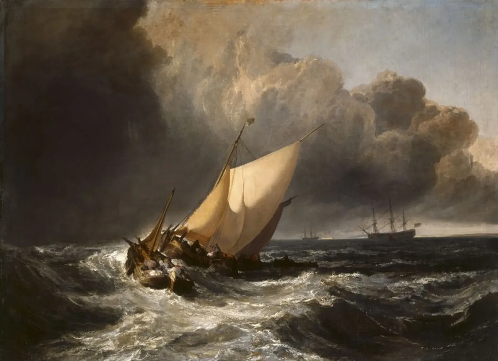 Bateaux hollandais dans la tempête, J. M. W. Turner