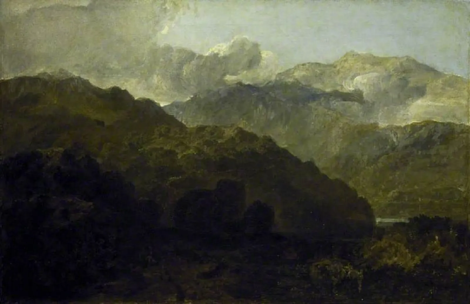 Ben Lomond Mountains, Scotland: The Traveller - Vide Ossian's War of Caros, J. M. W. Turner