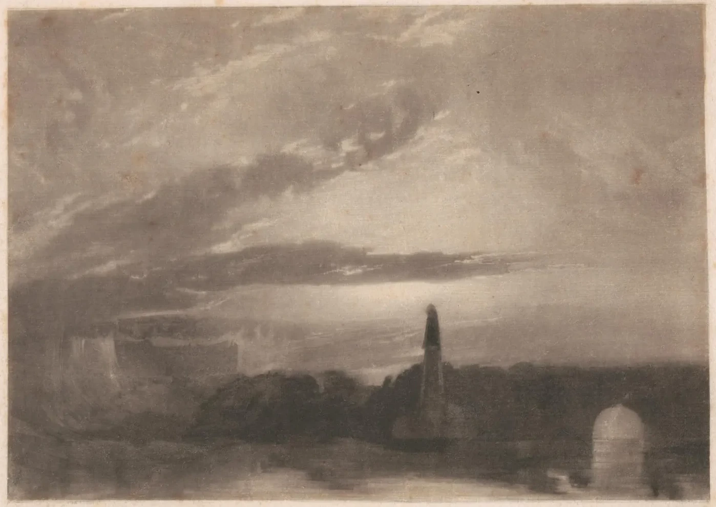 Bridge and Monument, J. M. W. Turner