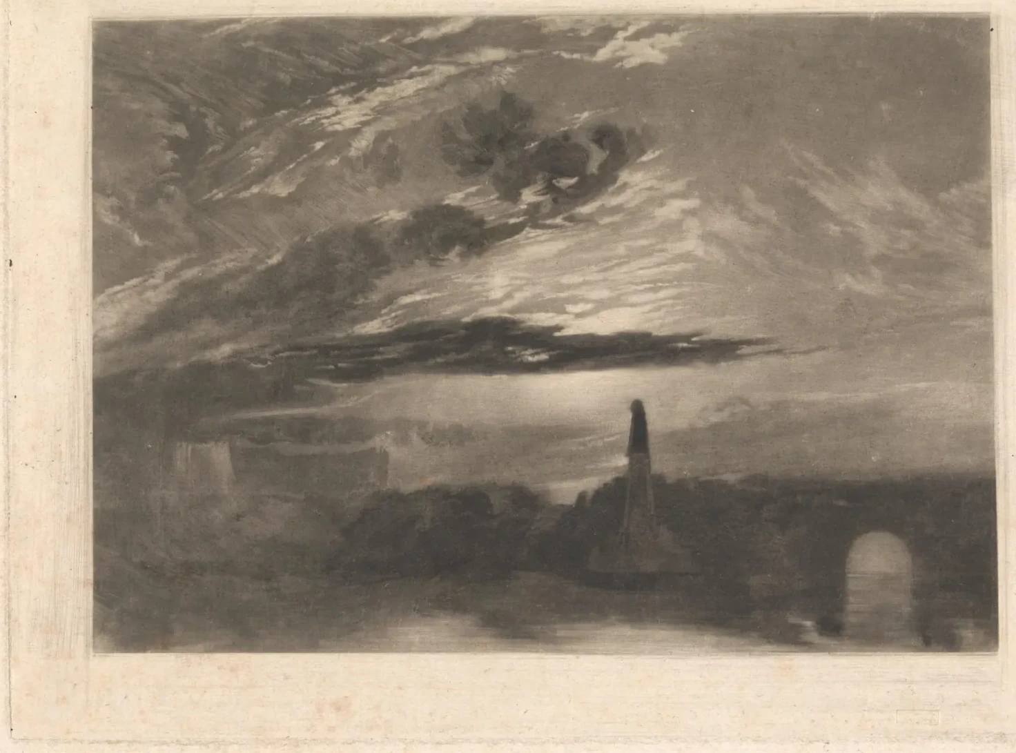 Bridge and Monument, J. M. W. Turner