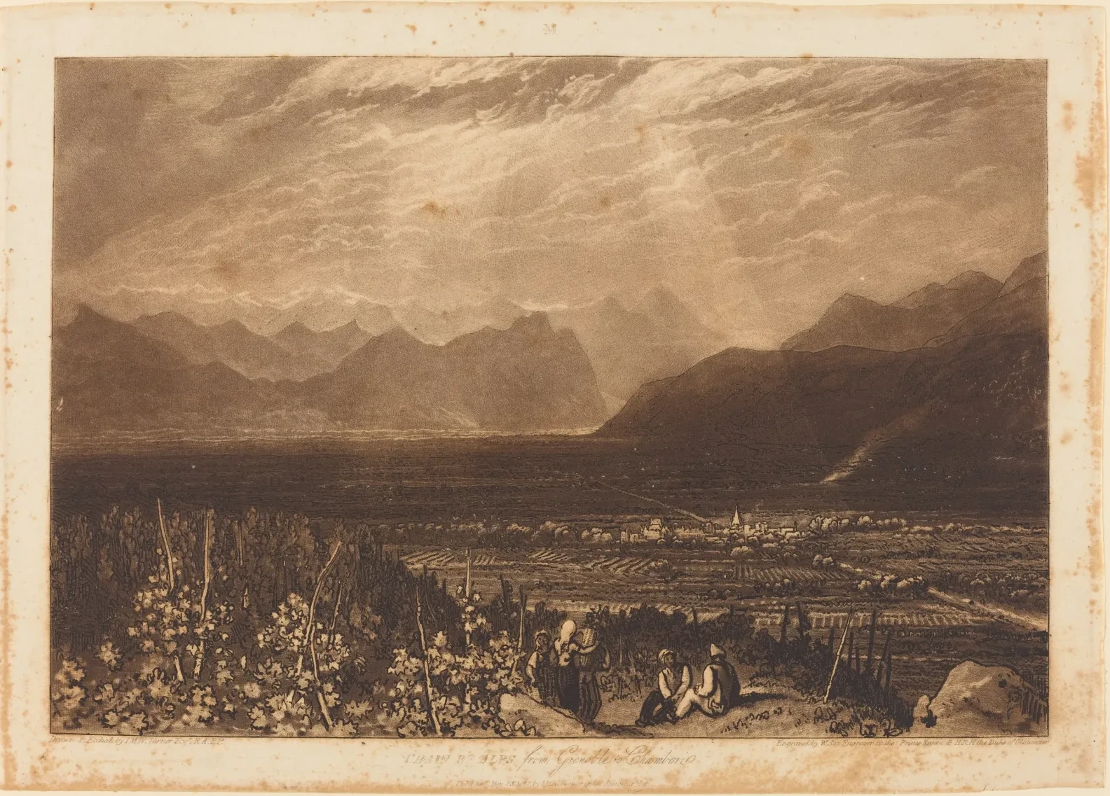 Chain of Alps from Grenoble to Chamberi, J. M. W. Turner