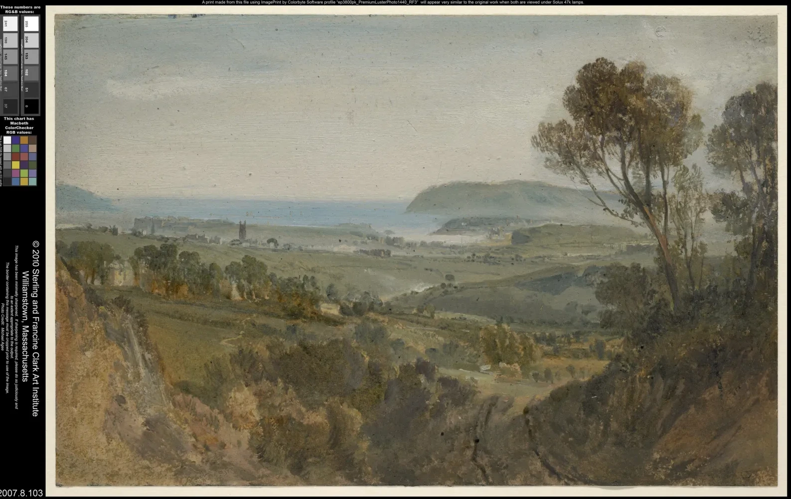 Distant View of Plymouth, J. M. W. Turner