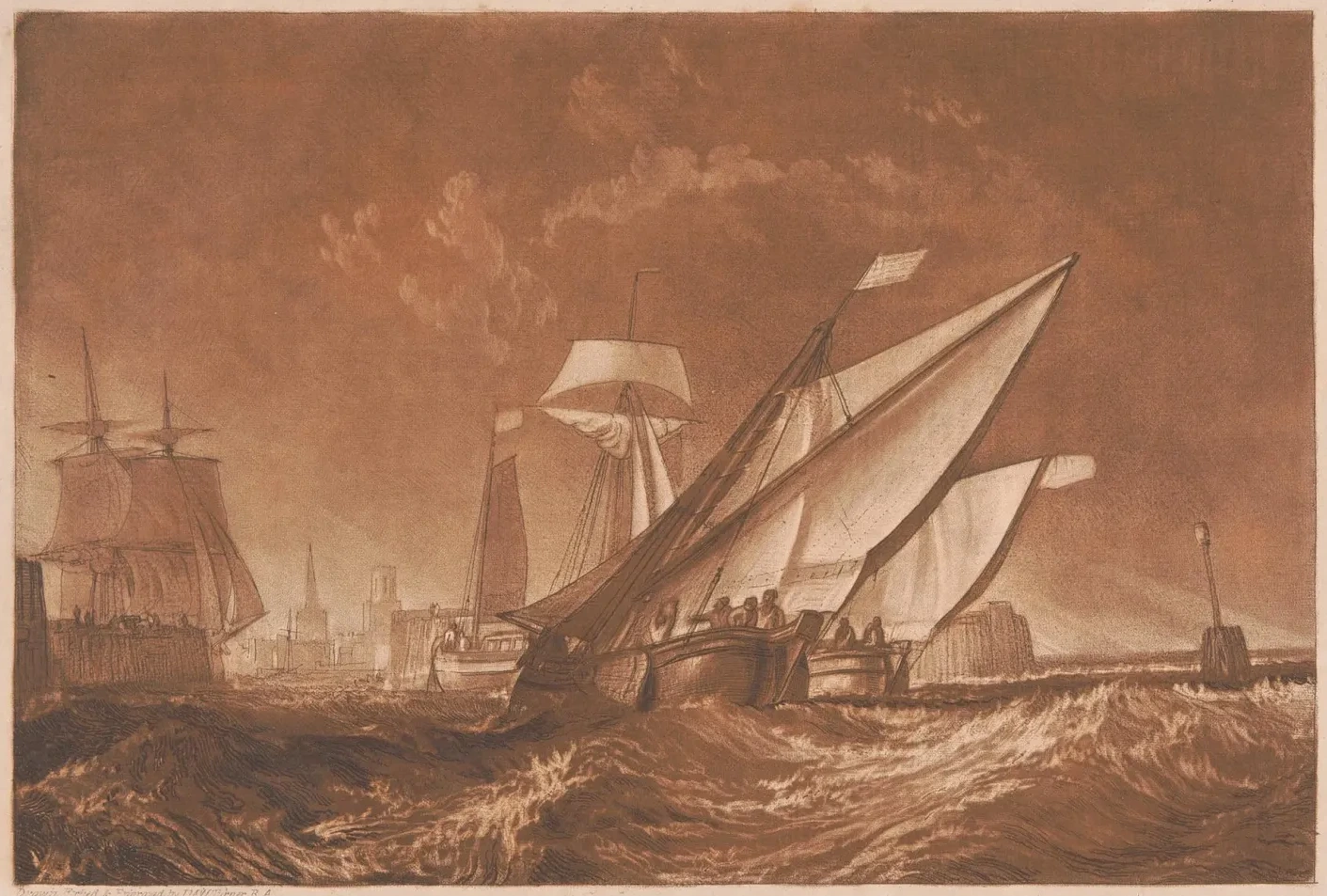 Entrance of Calais Harbour, J. M. W. Turner