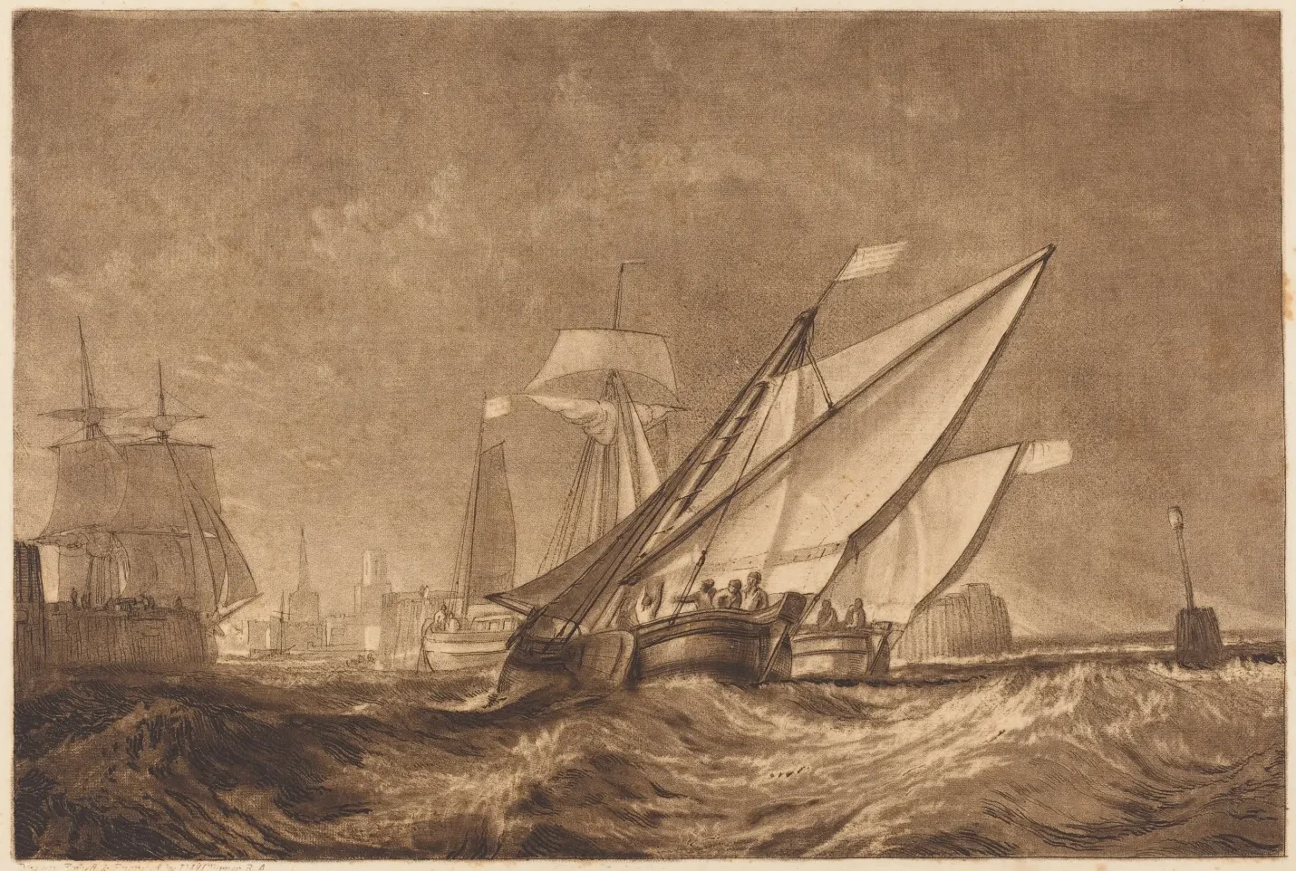 Entrance of Calais Harbour, J. M. W. Turner