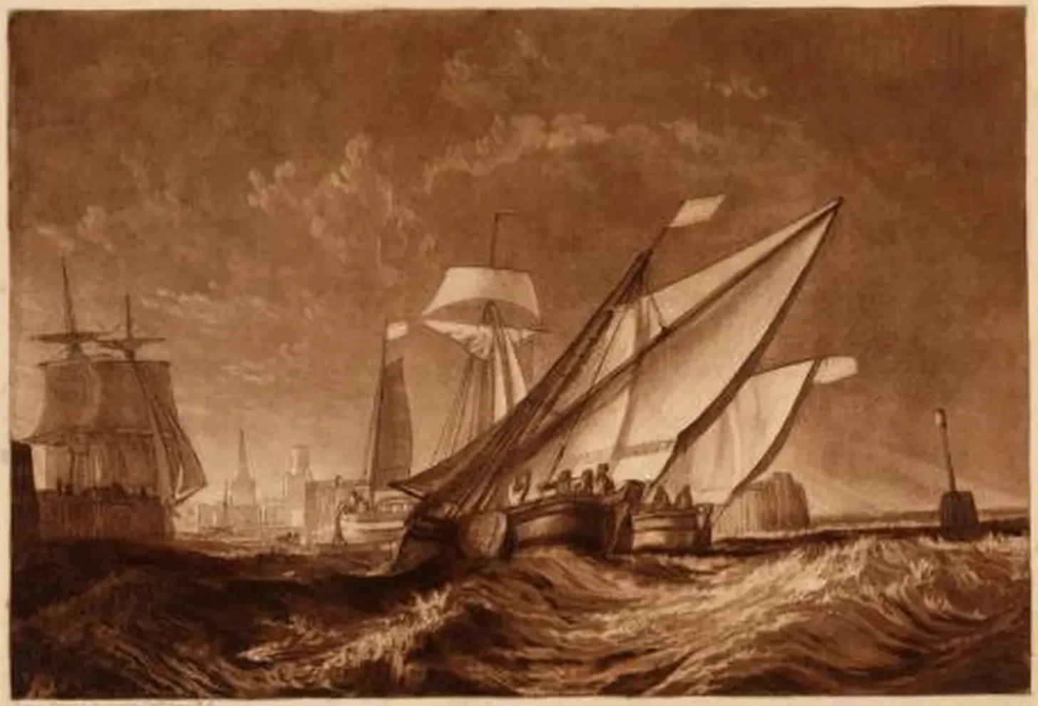 Entrance To Calais Harbour by Joseph Mallord William Turner - Joseph Mallord William Turner, J. M. W. Turner
