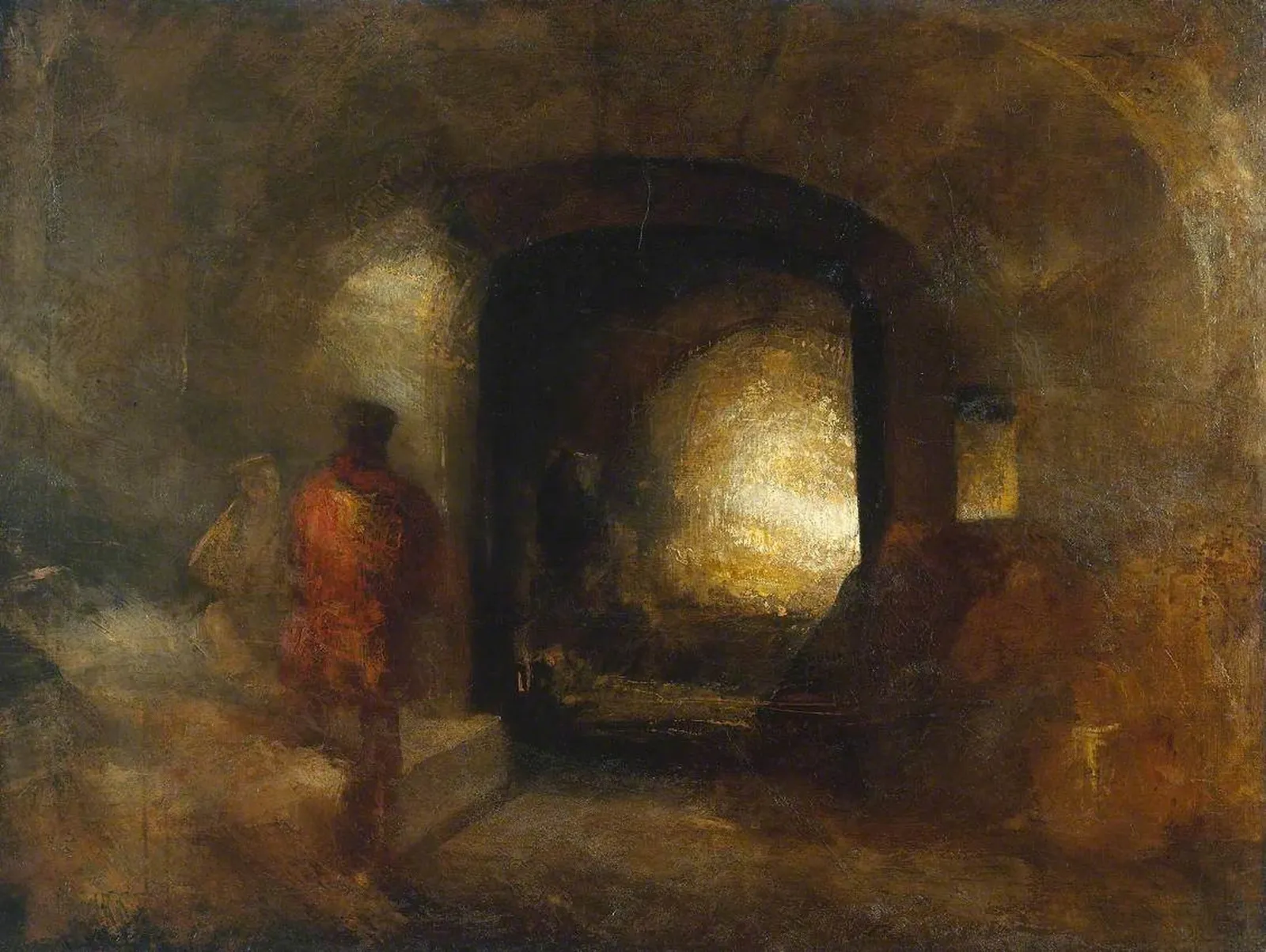 Figures in a Building, J. M. W. Turner