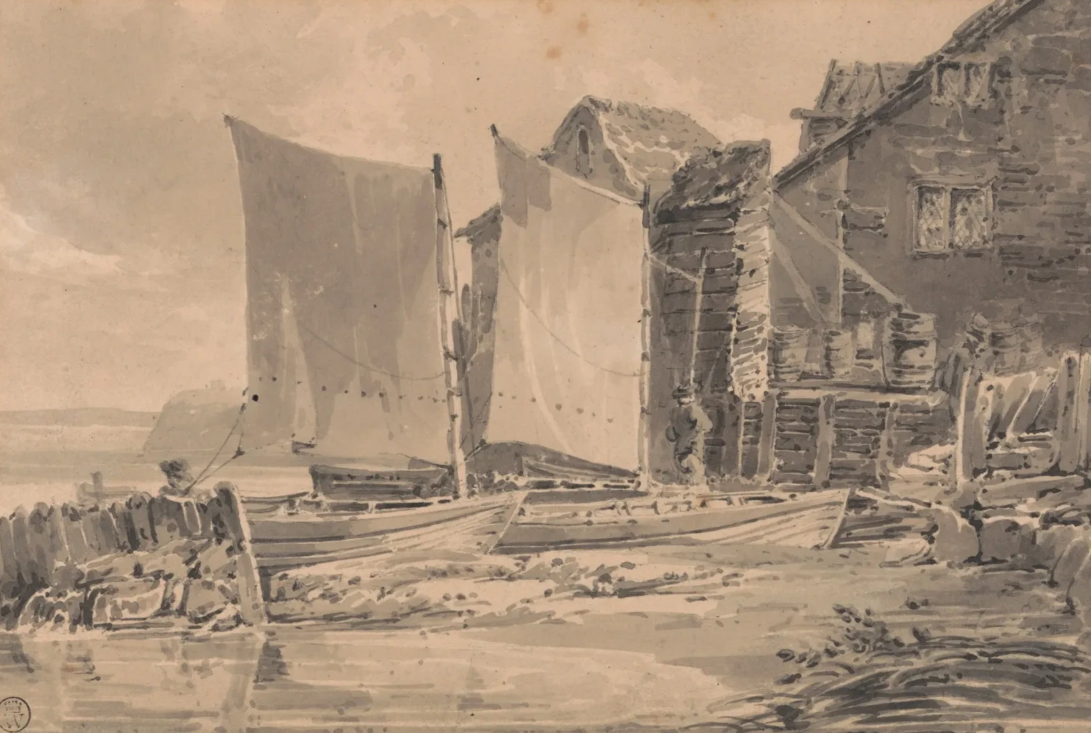 A choupana do pescador, Dover, J. M. W. Turner