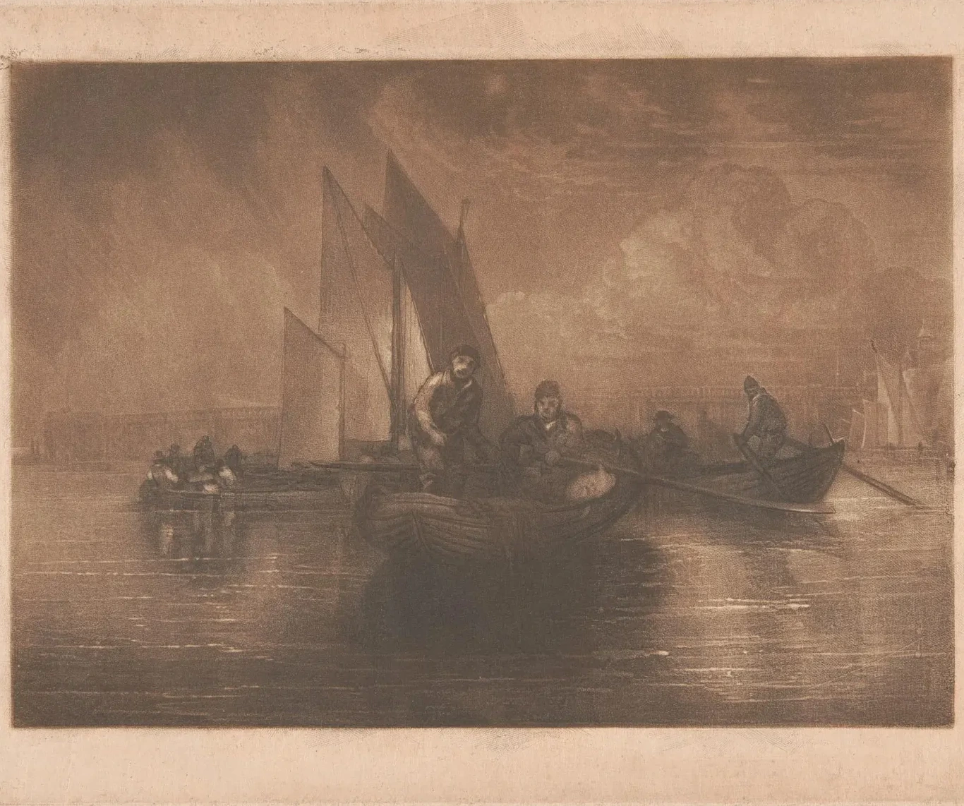 Flounder Fishing, Battersea, J. M. W. Turner