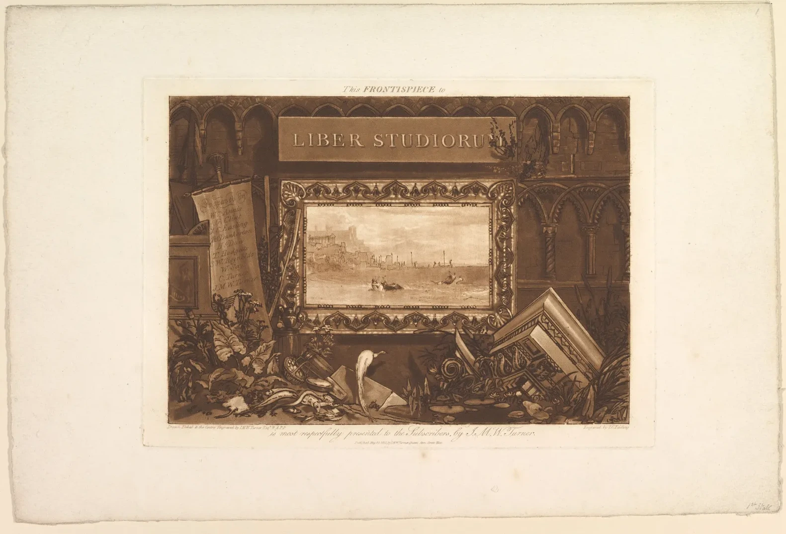 Frontispiece to the ‘Liber Studiorum’, J. M. W. Turner