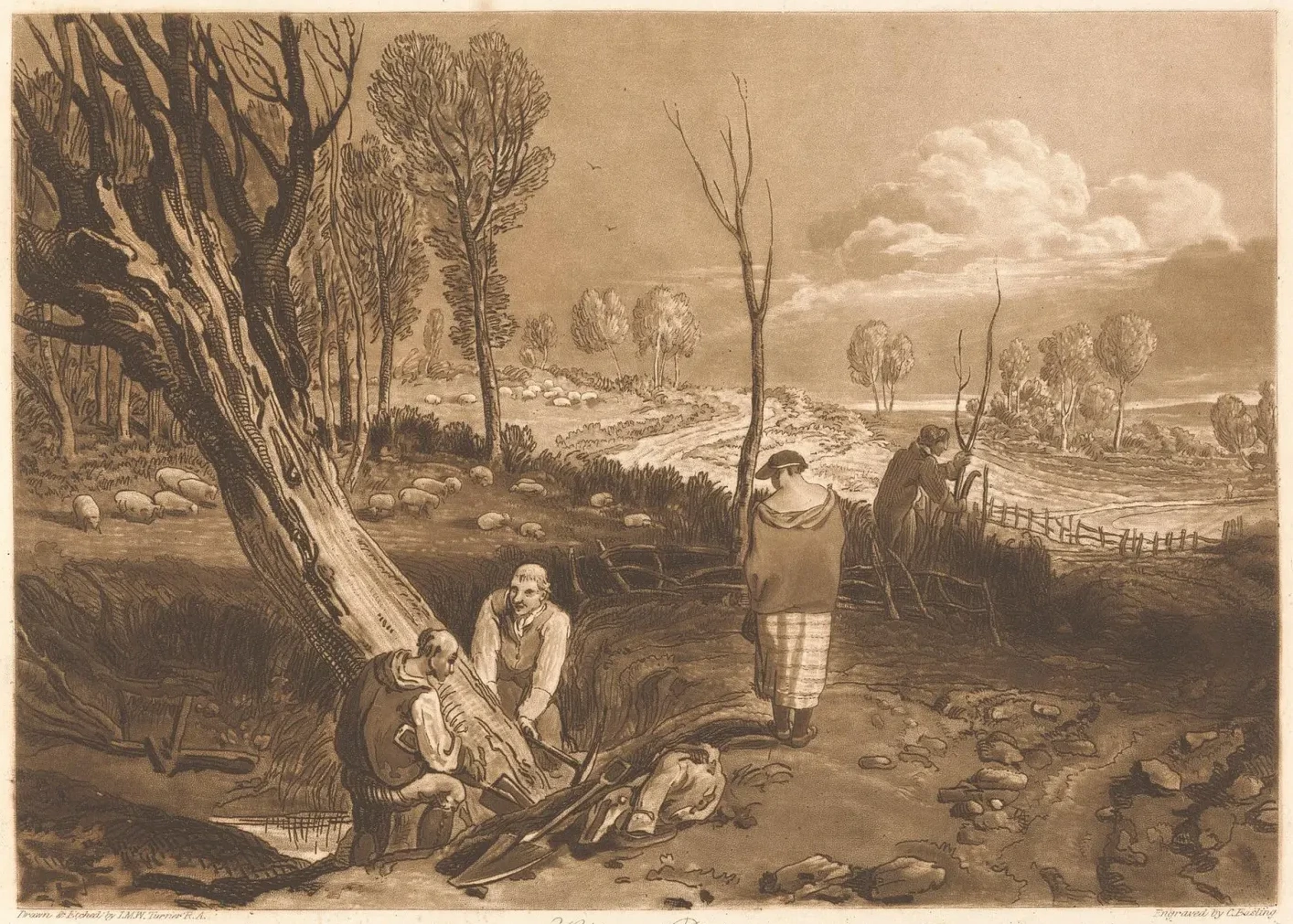 Hedging and Ditching, J. M. W. Turner
