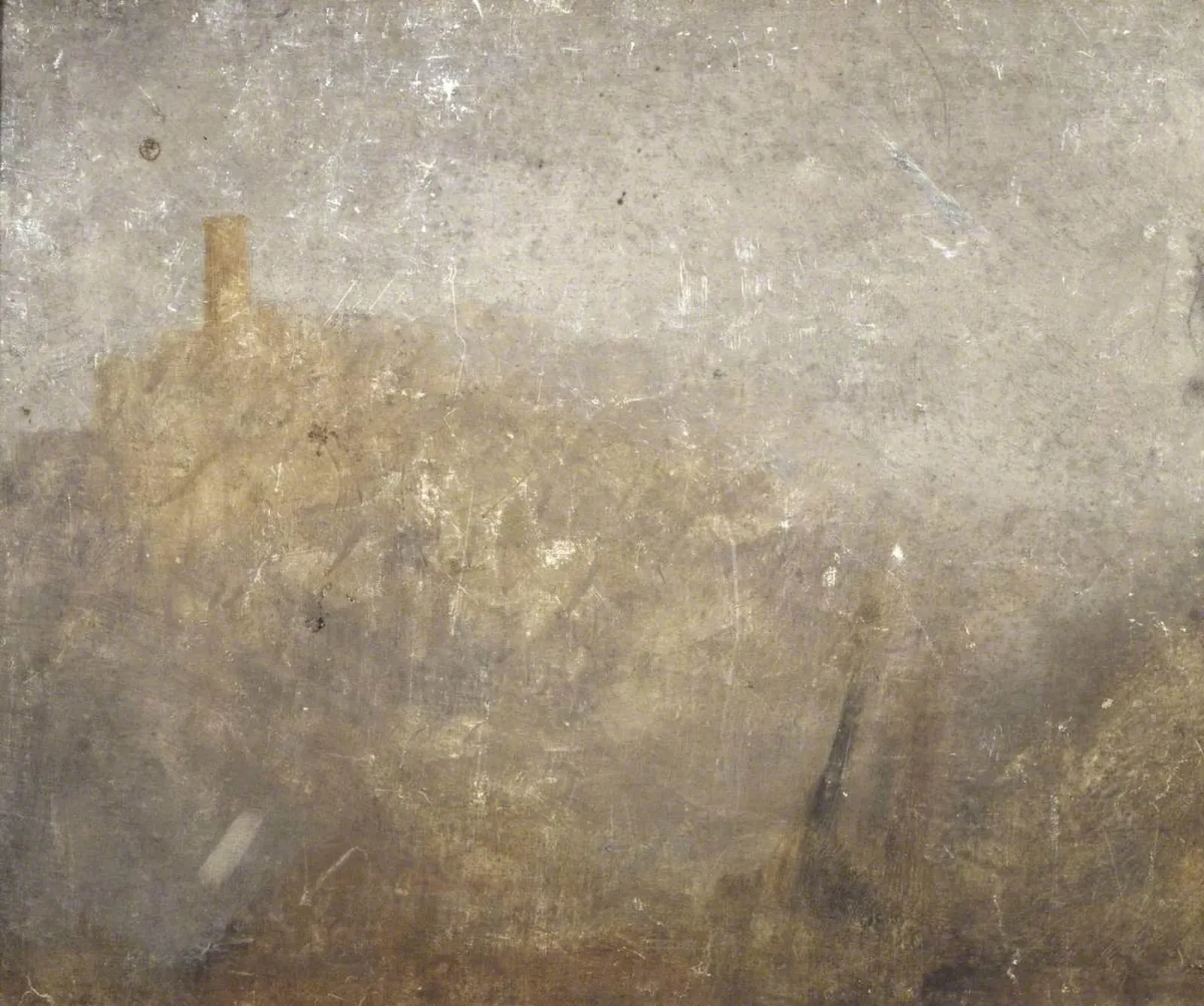 Hilly Landscape with Tower, J. M. W. Turner