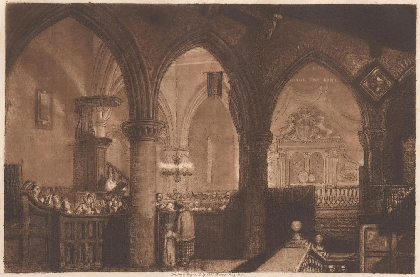 Interior of a Church, J. M. W. Turner