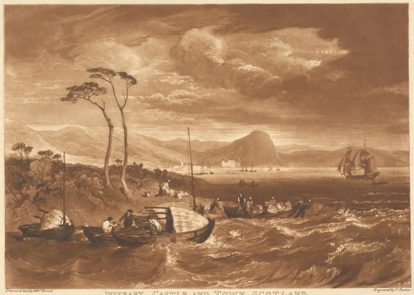 Inverary Castle and Town, Scotland, J. M. W. Turner
