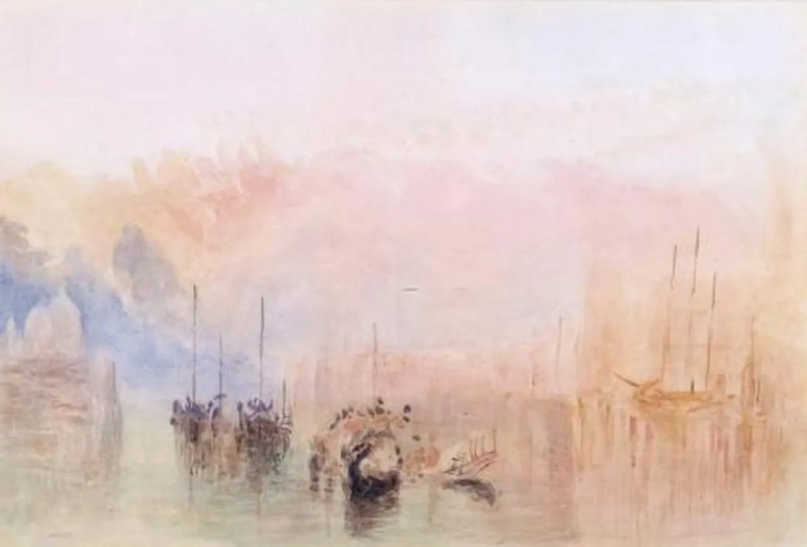 Joseph Mallord William Turner - Canal Scene with Shipping, J. M. W. Turner