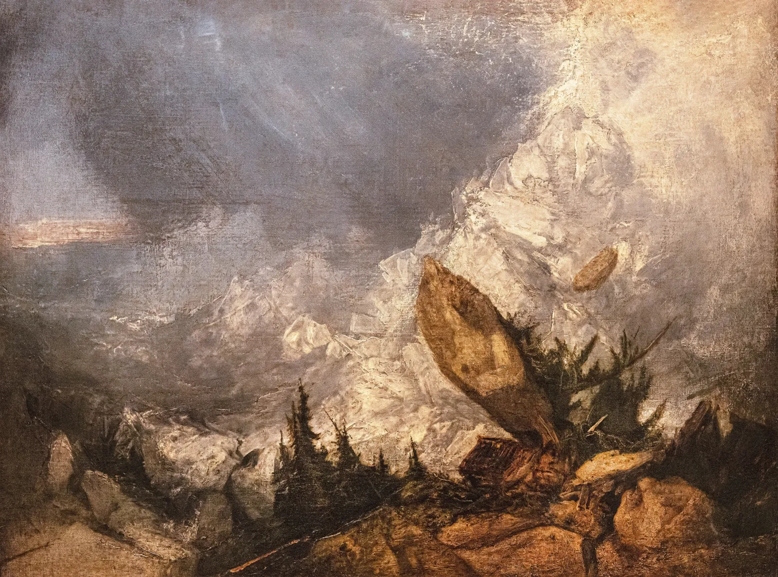 La Chute d'une avalanche dans les Grisons, J. M. W. Turner