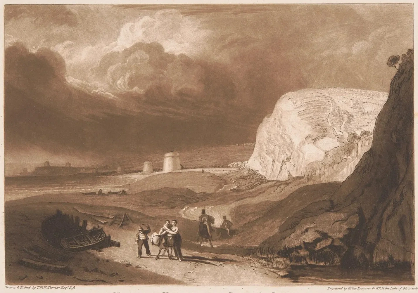 Martello Towers near Bexhill, Sussex, J. M. W. Turner