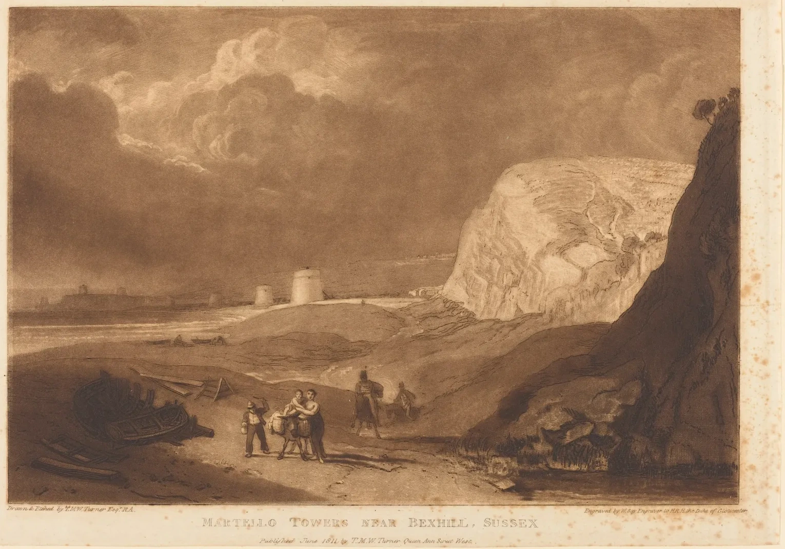 Martello Towers near Bexhill, Sussex, J. M. W. Turner