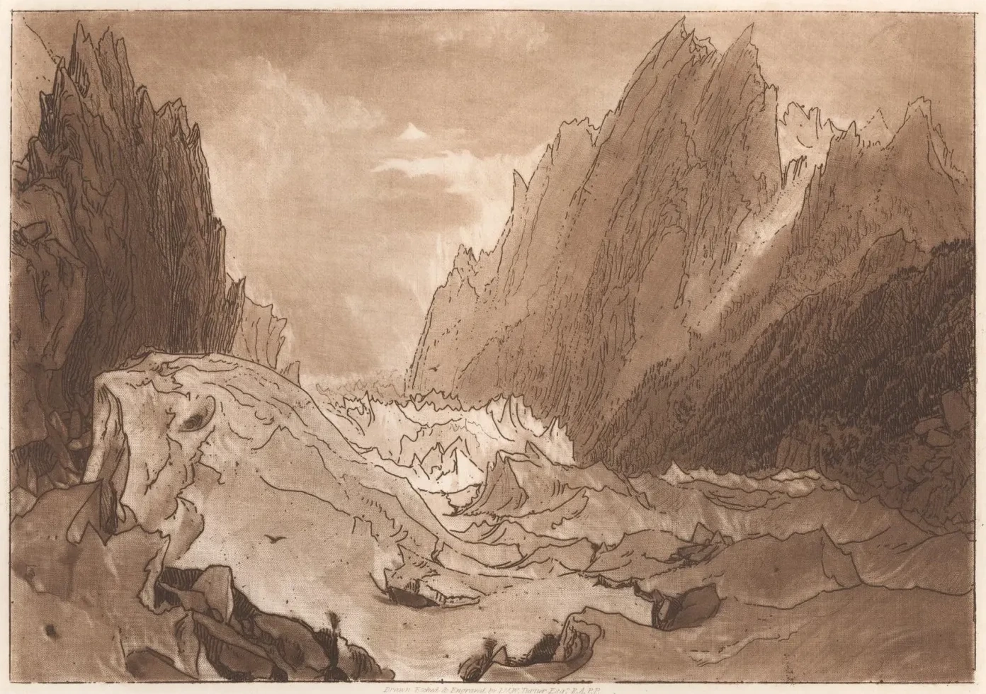 Mer de Glace, Valley of Chamouni, Savoy, J. M. W. Turner