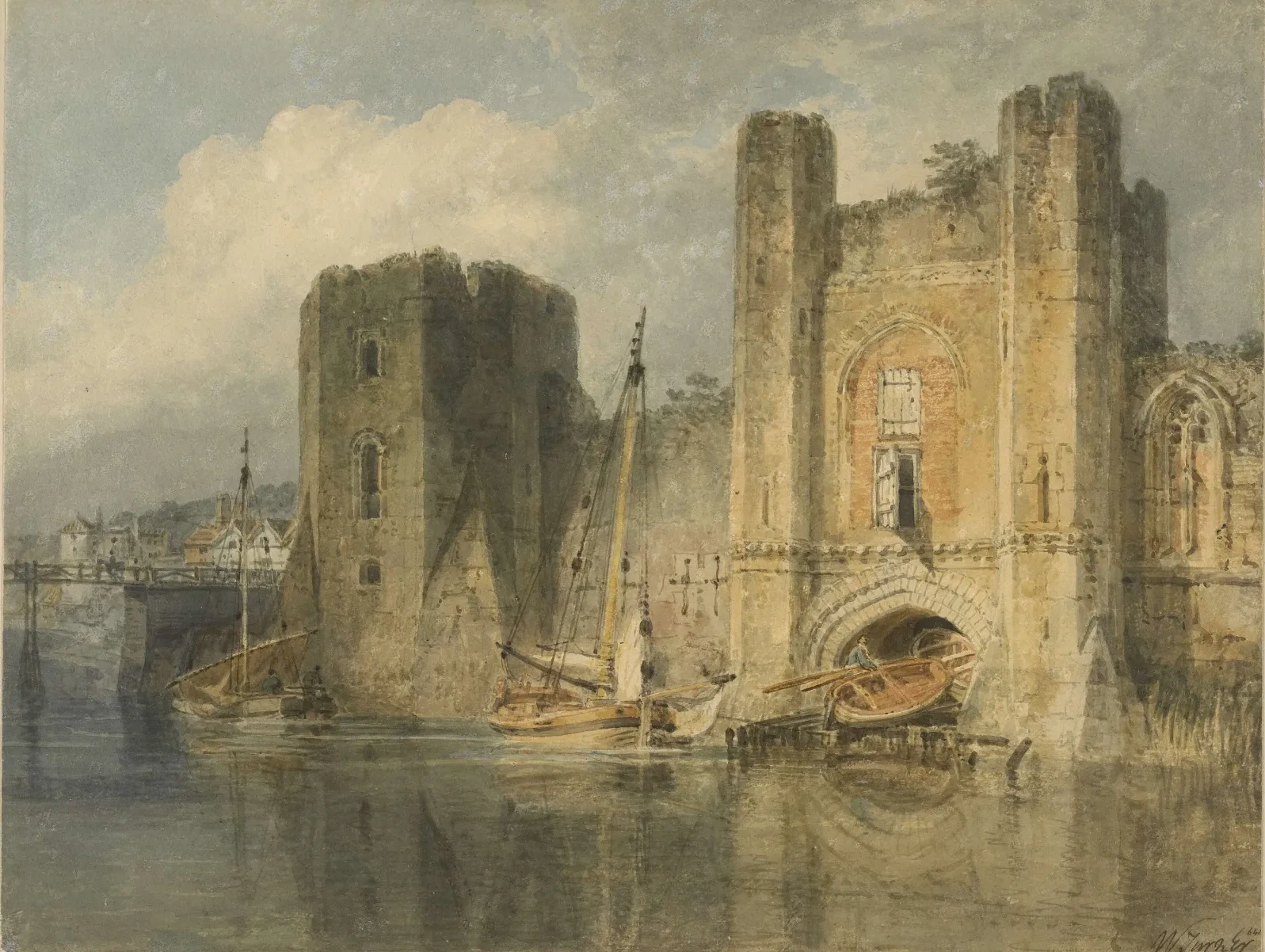 Newport Castle, J. M. W. Turner