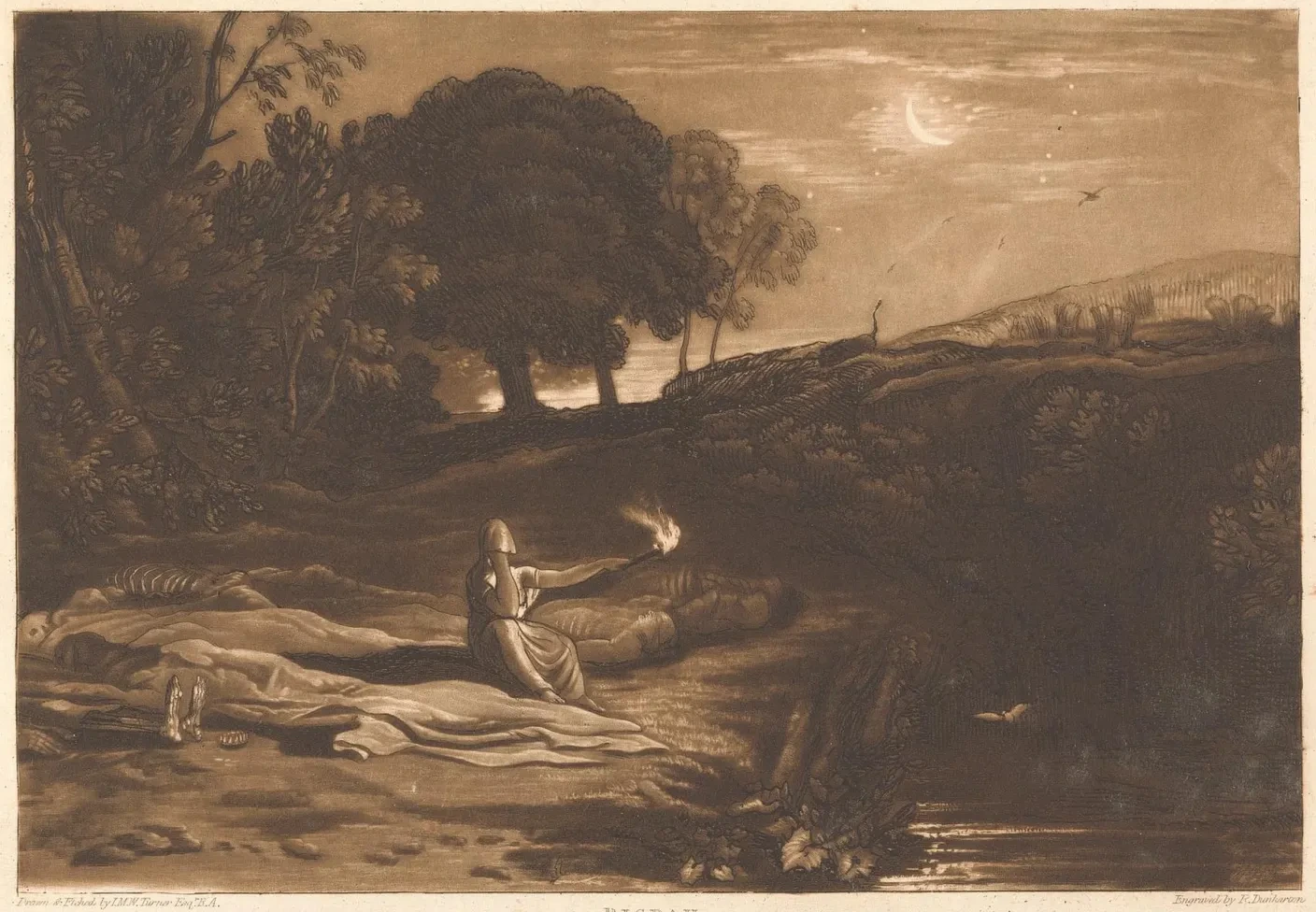 Rispah: 2nd Book of Samuel, Chap. 21, J. M. W. Turner
