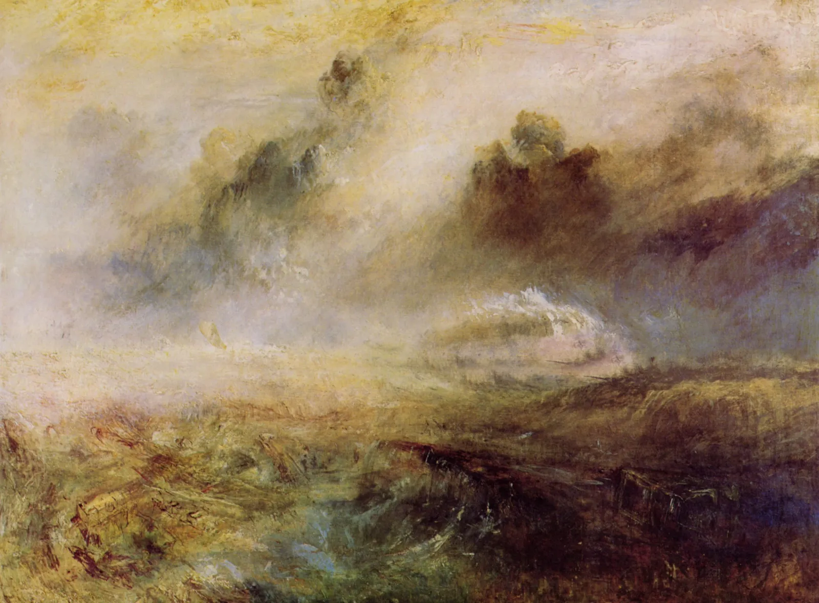 Rough Sea with Wreckage, J. M. W. Turner