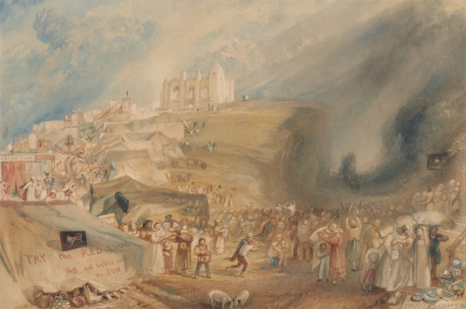 Saint Catherine's Hill, Guildford, Surrey, J. M. W. Turner