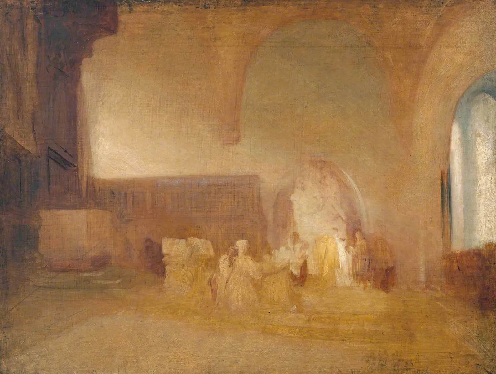 Scene in a Church or Vaulted Hall, J. M. W. Turner