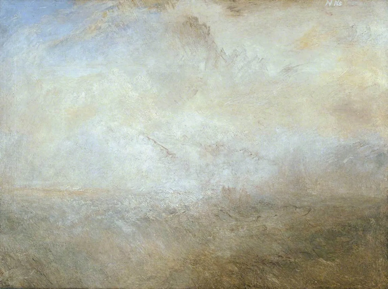 Seascape with Distant Coast, J. M. W. Turner