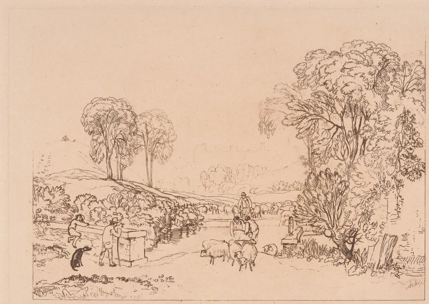 Sheep-Washing, Windsor, J. M. W. Turner