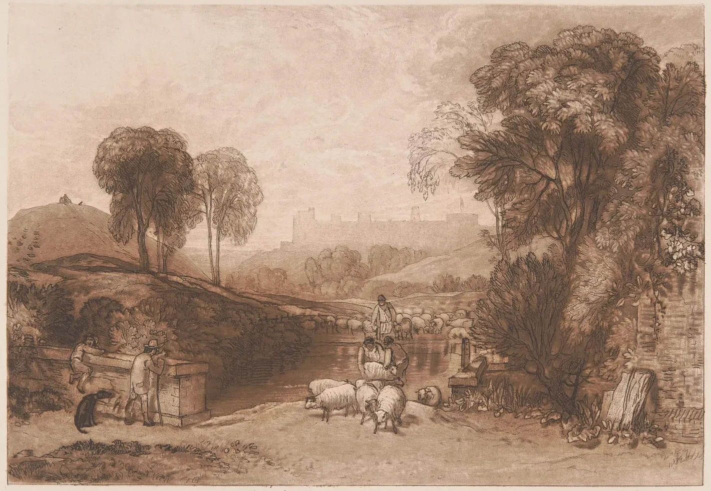 Sheep-Washing, Windsor, J. M. W. Turner