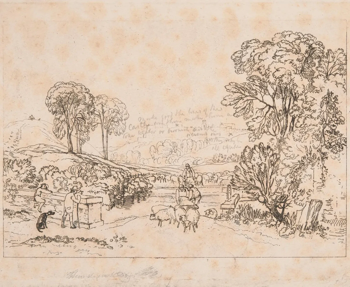 Sheep-Washing, Windsor, J. M. W. Turner