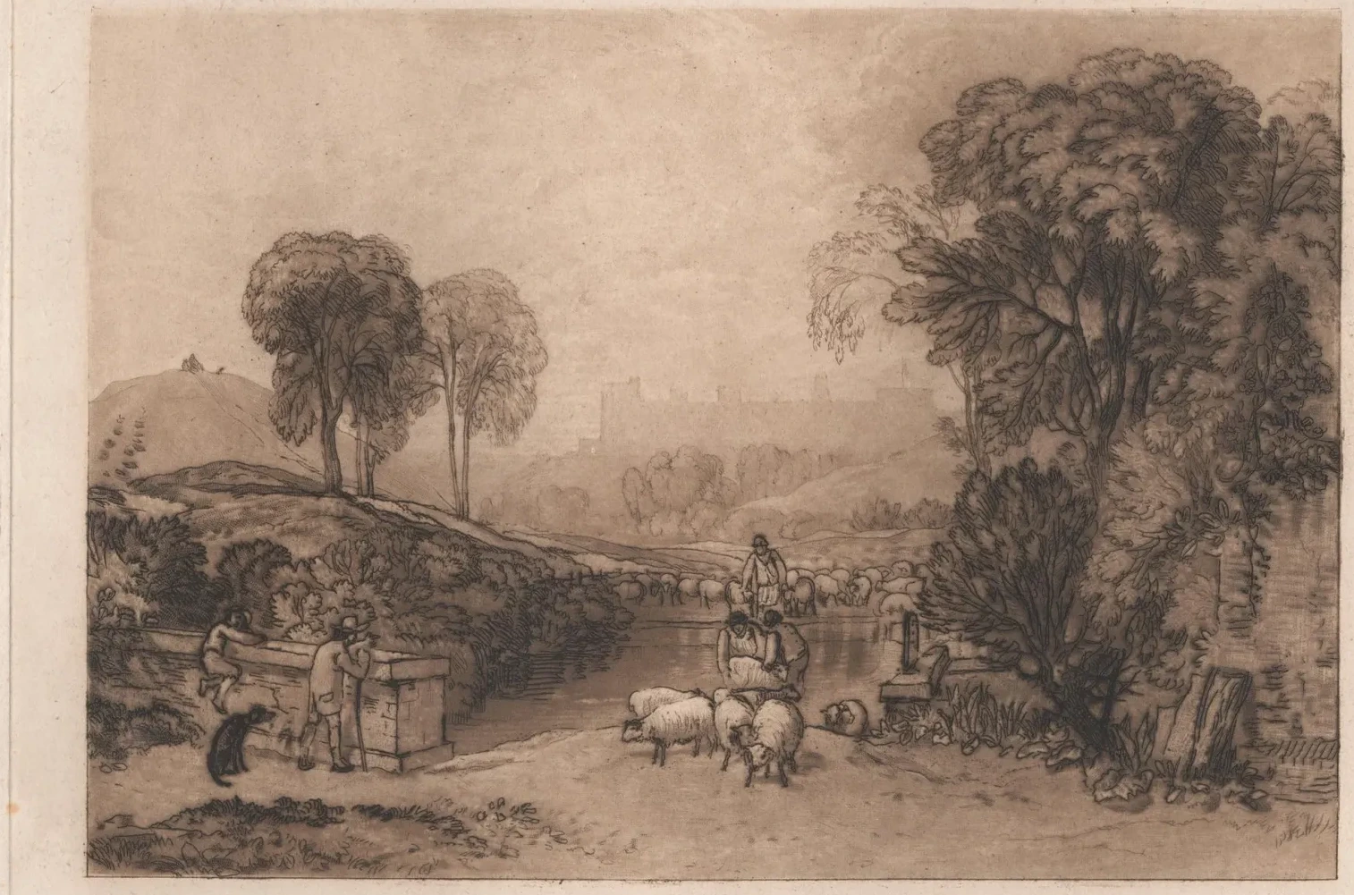 Sheep-Washing, Windsor, J. M. W. Turner