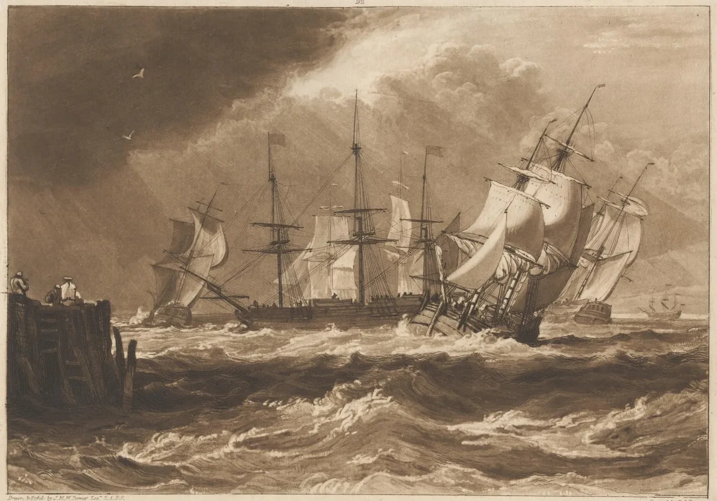 Ships in a Breeze, J. M. W. Turner