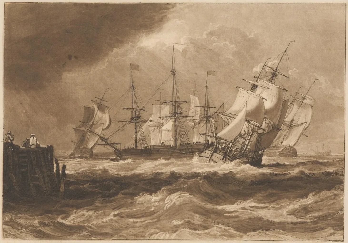 Ships in a Breeze, J. M. W. Turner