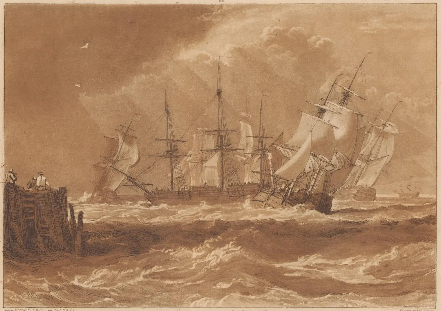 Ships in a Breeze, J. M. W. Turner