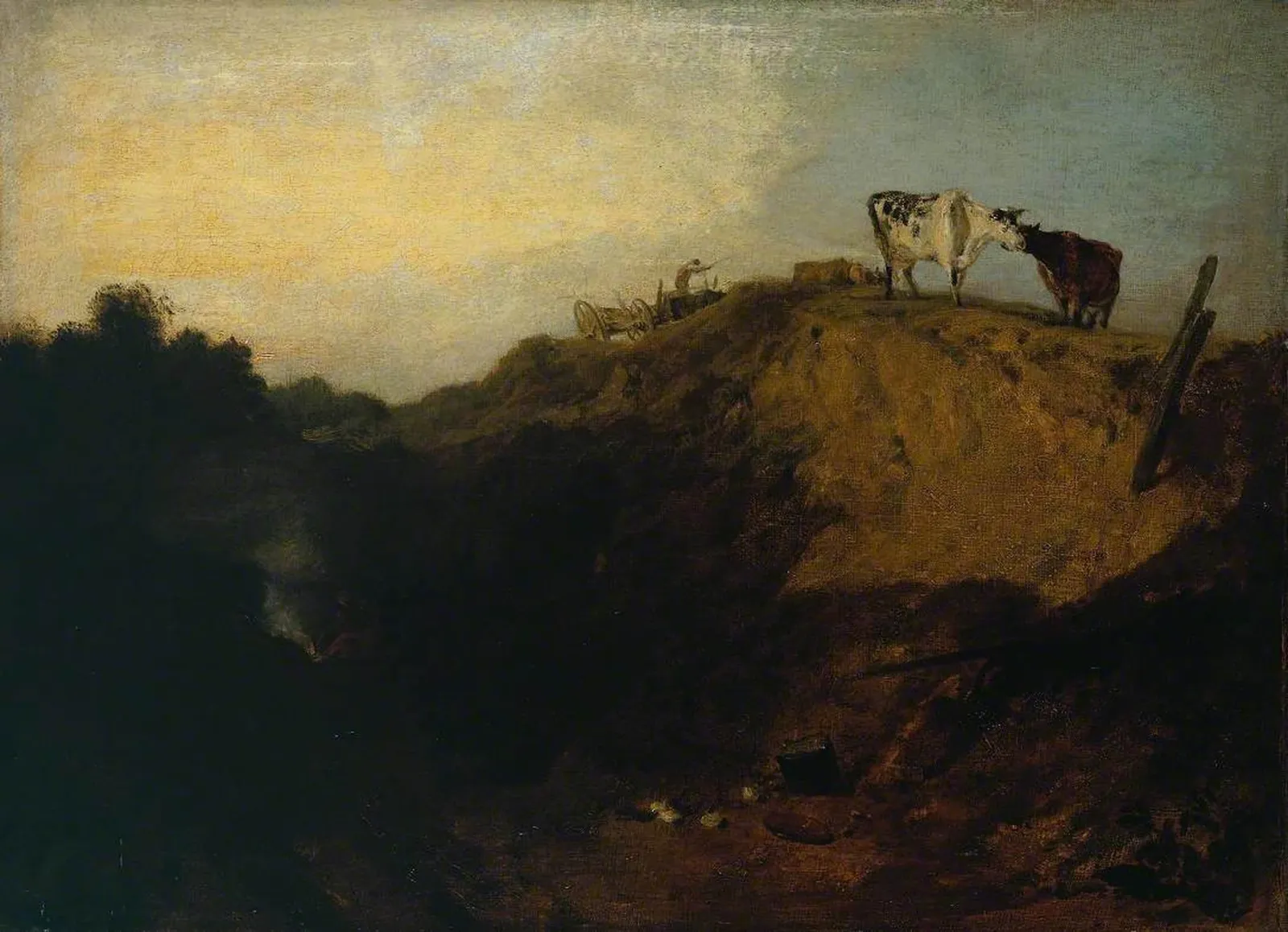 Sketch of a Bank, with Gipsies, J. M. W. Turner