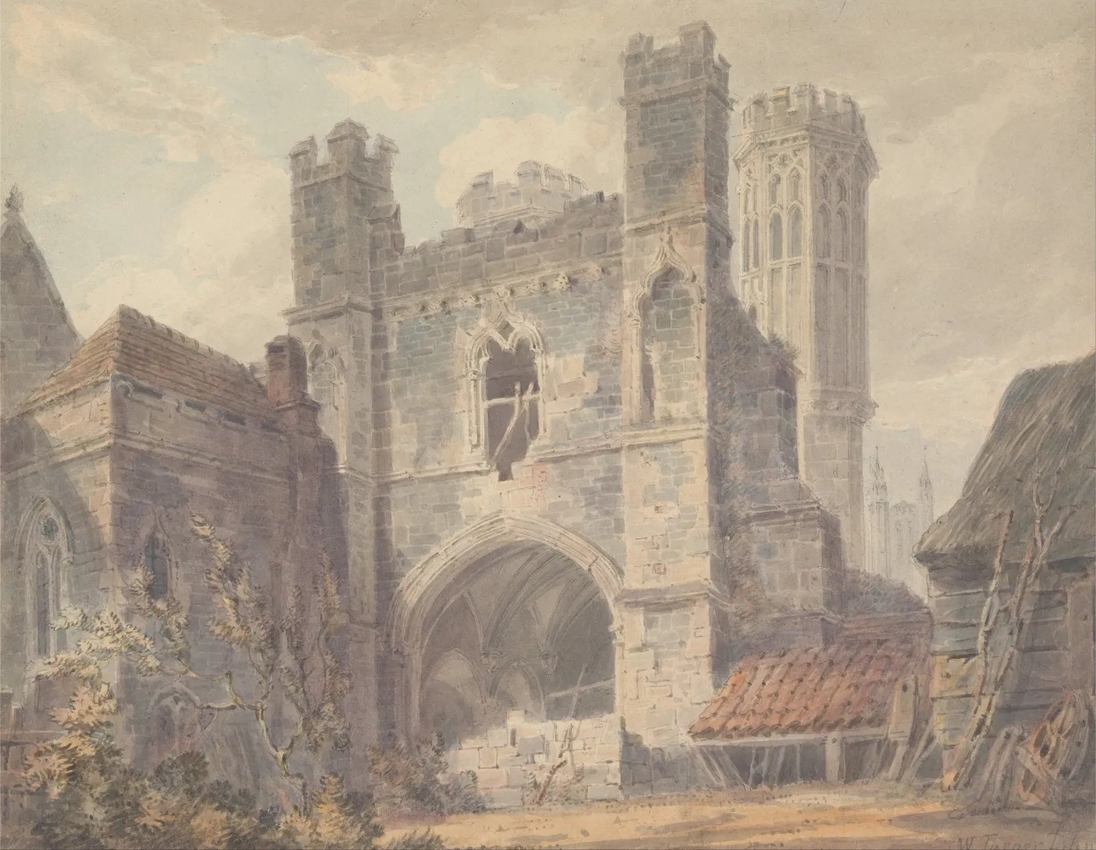 St. Augustine's Gate, Canterbury, J. M. W. Turner