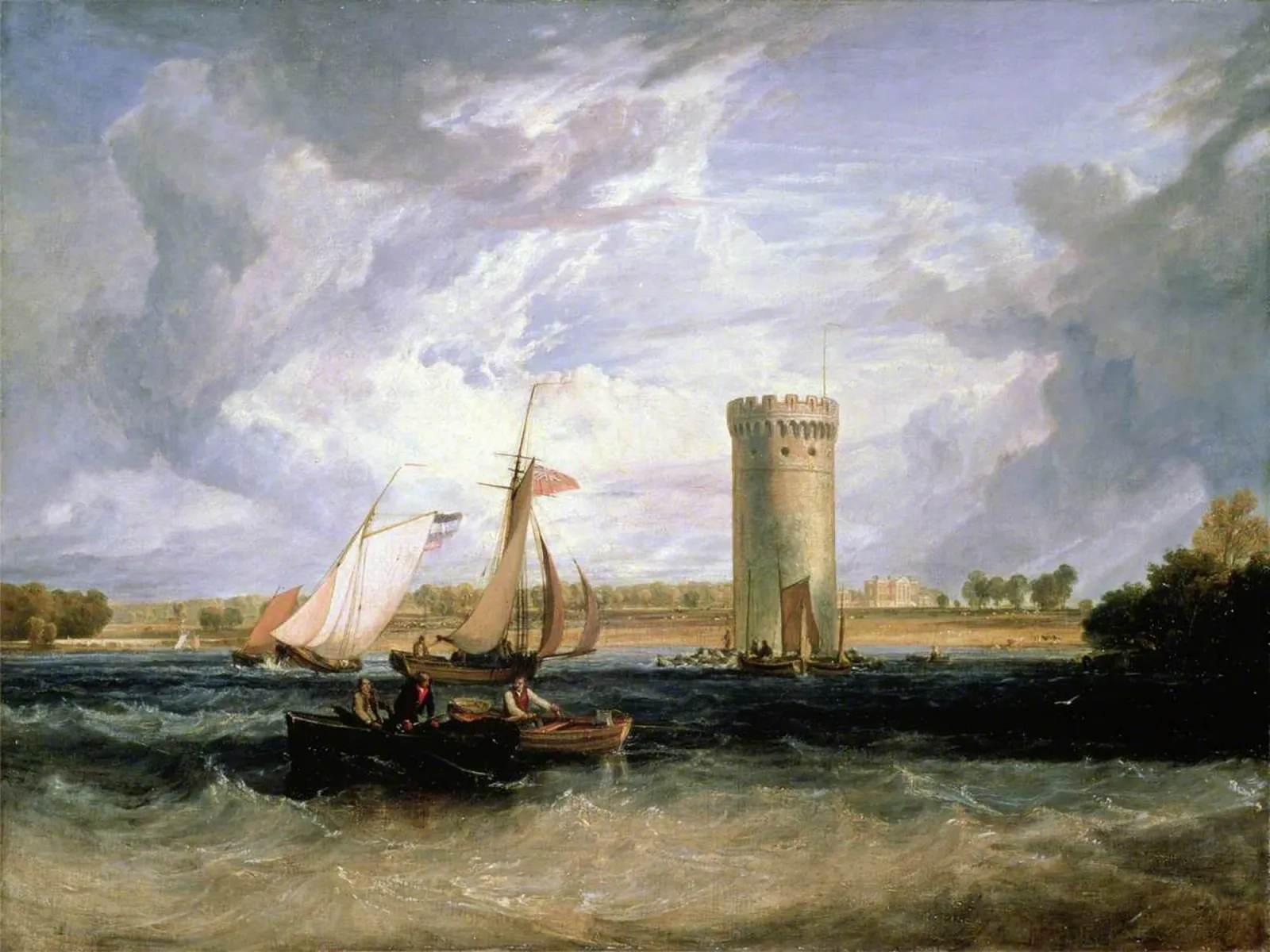 Tabley, Cheshire, the Seat of Sir J. F. Leicester, Bt: Windy Day, J. M. W. Turner