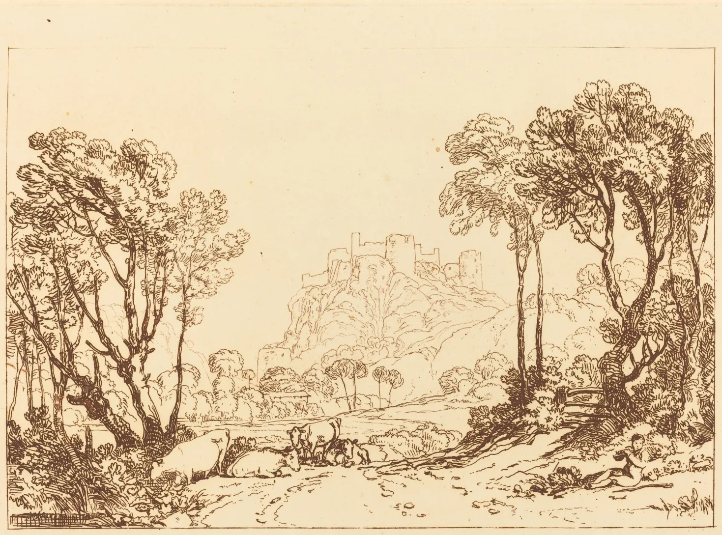 The Castle Above the Meadows, J. M. W. Turner